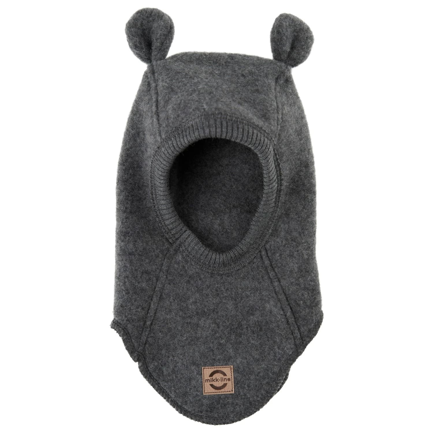 Детска зимна шапка (beanie) Mikk-Line Kid's Wool Fullface with Ears Beanie - Anthracite Melange