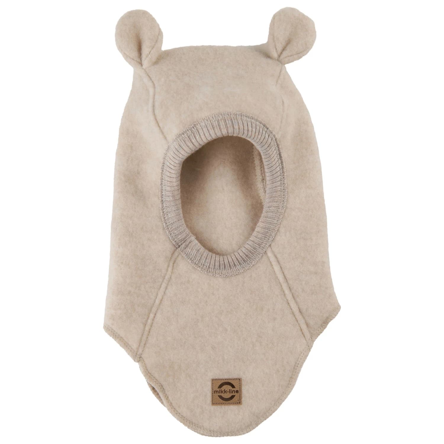 Детска зимна шапка (beanie) Mikk-Line Kid's Wool Fullface with Ears Beanie - Melange Offwhite