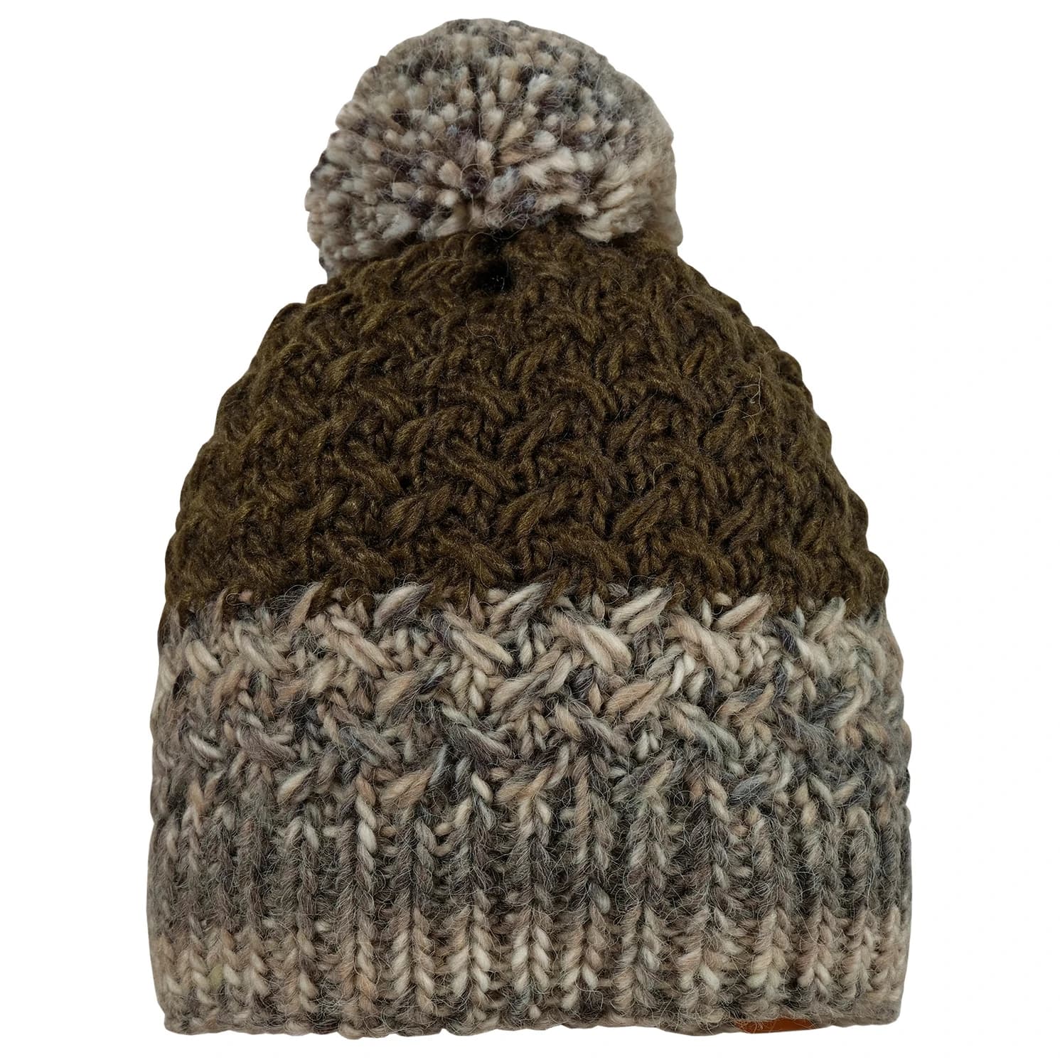 Зимна шапка (beanie) Maximo Boy's Hat with Pompom and Full Lining Beanie - Olive