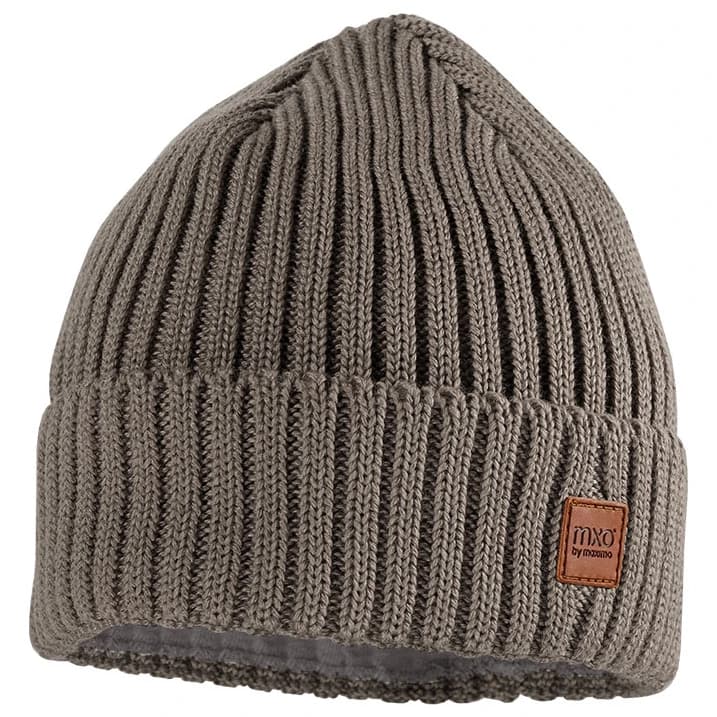Детска зимна шапка (beanie) maximo Kid's Beanie with Ribbed Turn-up Brim and Lining Beanie - Fossil