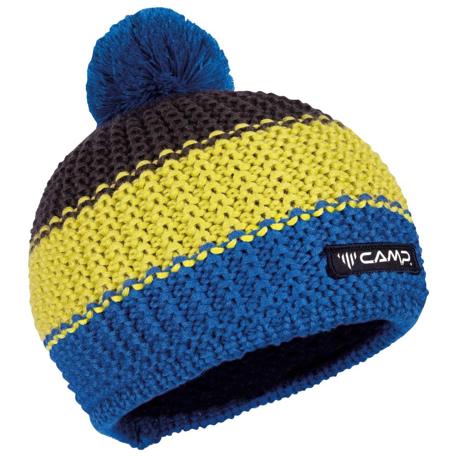 Зимна шапка (beanie) C.A.M.P. Pom Beanie - Blue / Lime Punch / Grey