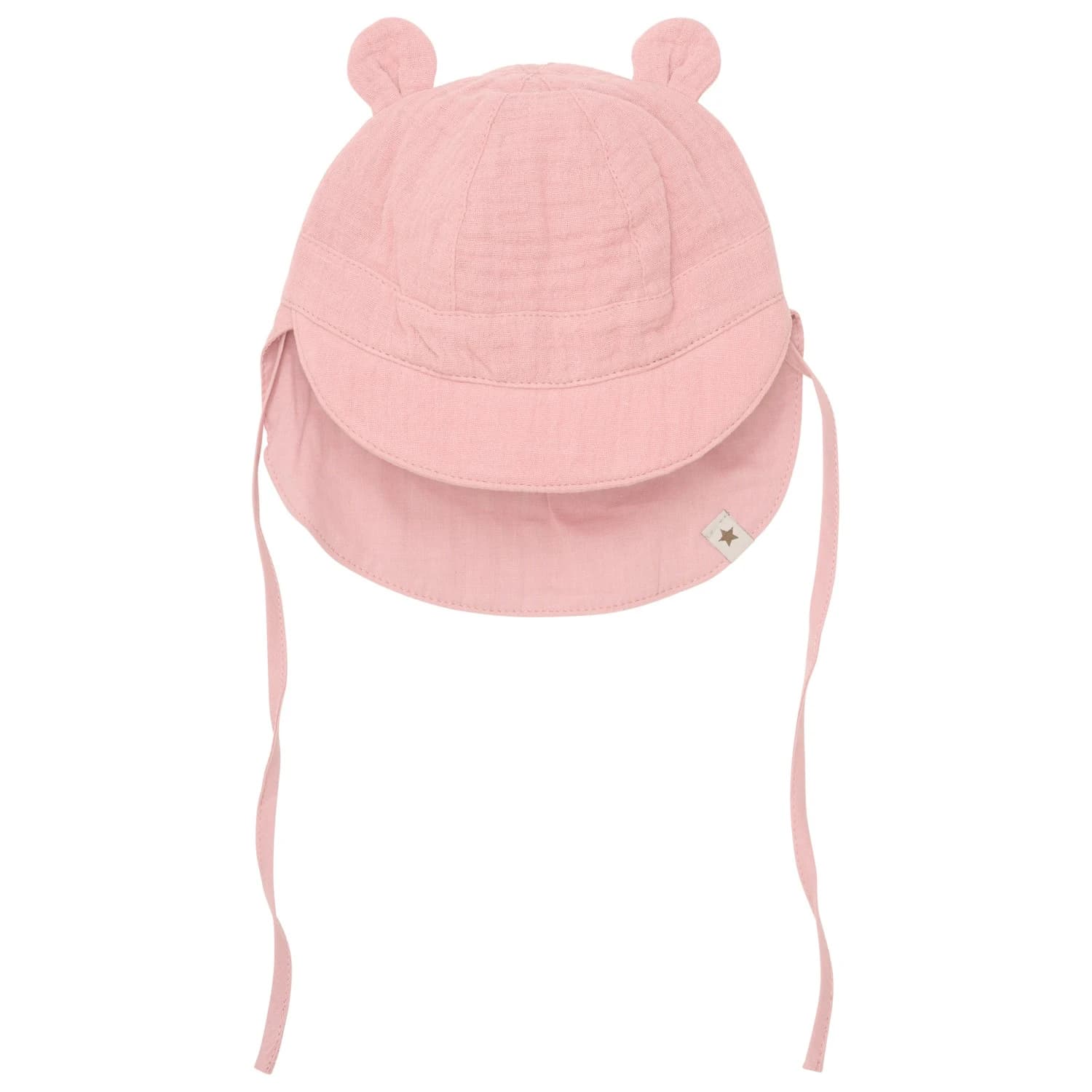 Детска шапка Huttelihut Kid's Summer Hat Bear Ears Muslin Hat - Ash Rose