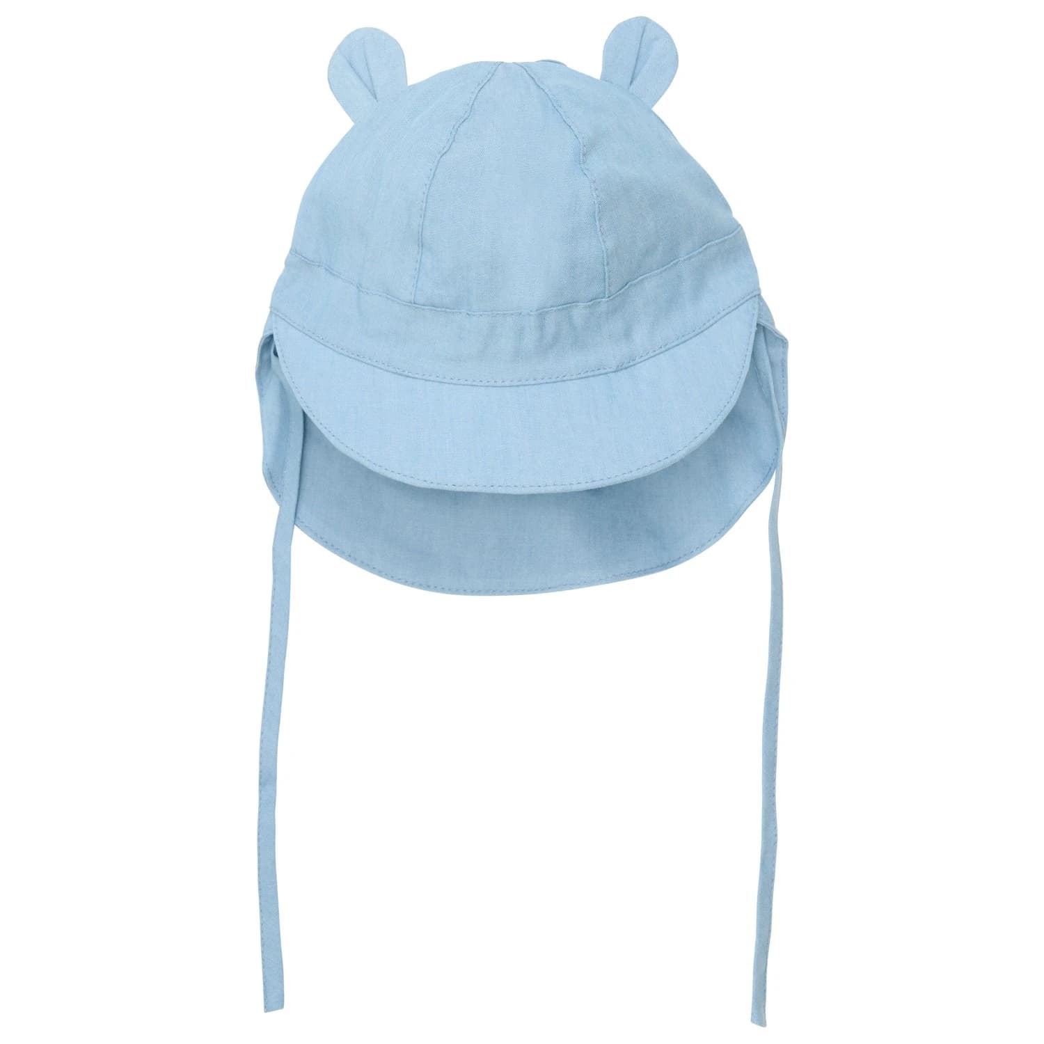 Детска шапка с козирка Huttelihut Kid's Summer Hat Ears Woven Cap - Soft Chambray