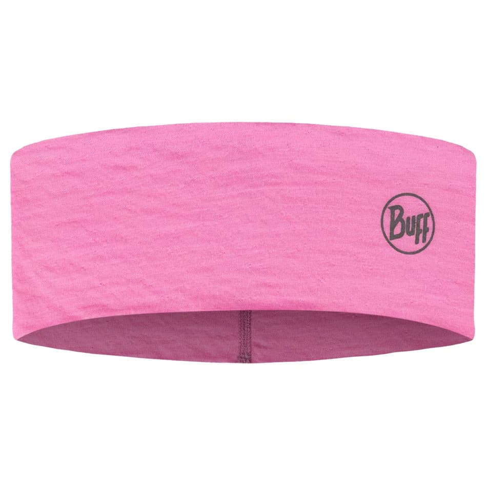 Лента за глава Buff Merino Lightweight Headband - Solid Fluor Fuchsia