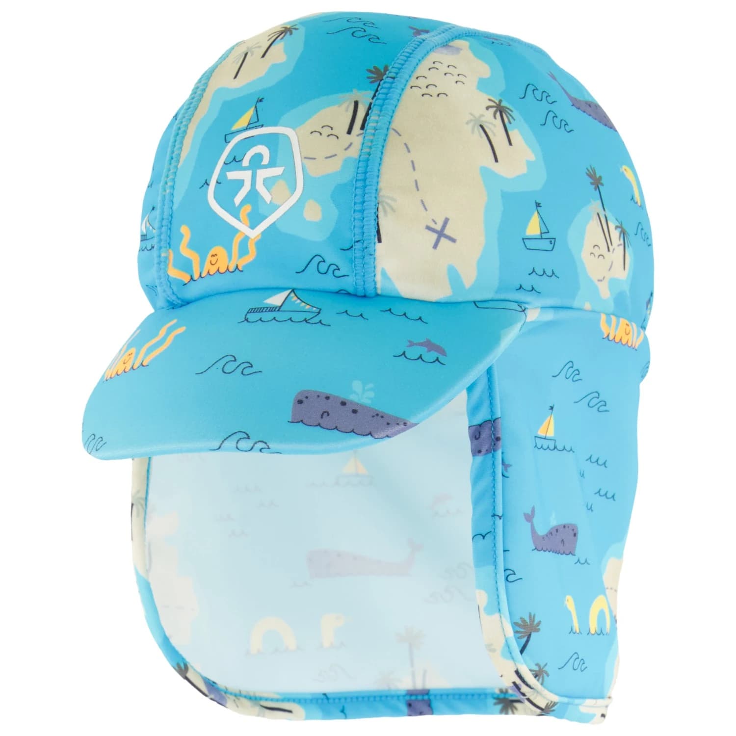 Детска шапка с козирка Color Kids Kid's Hat AOP Cap - River Blue