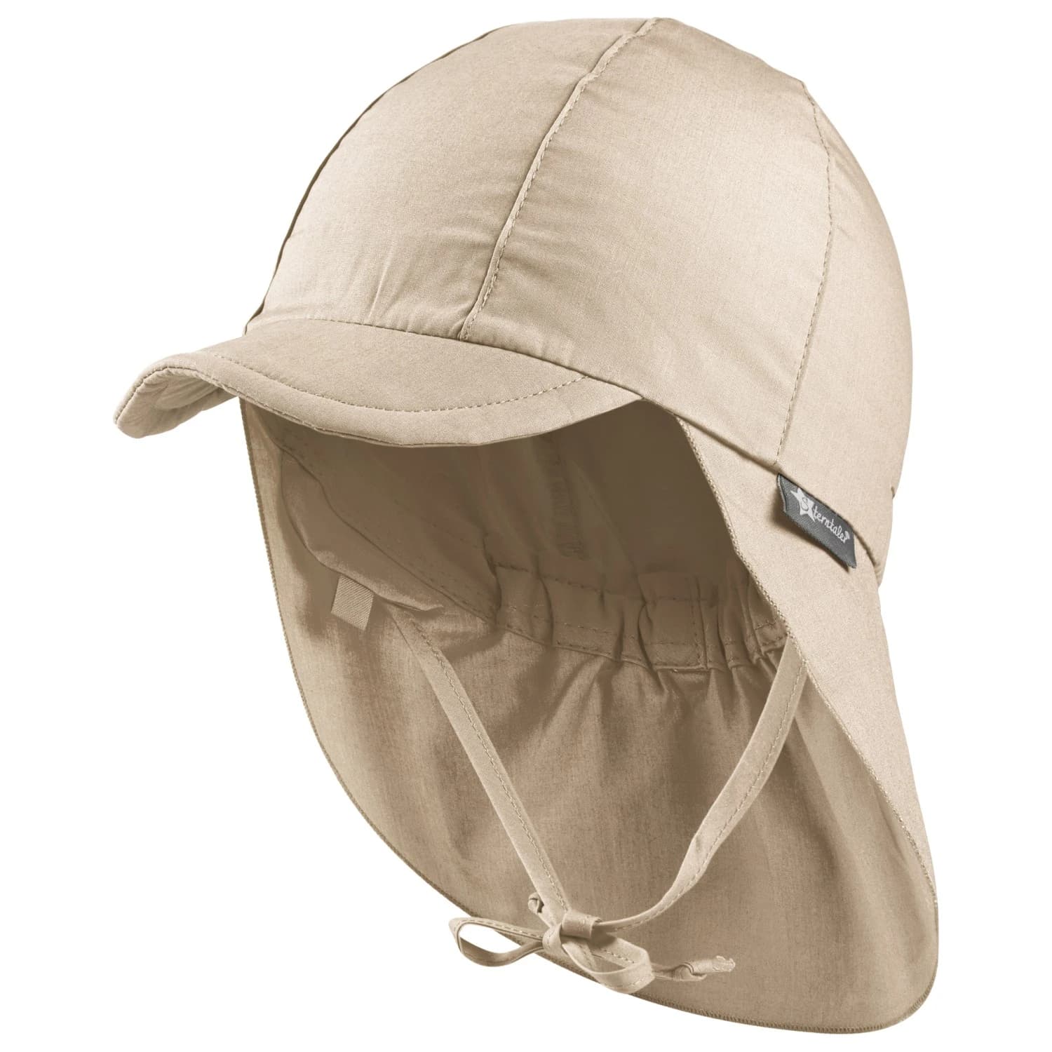 Детска шапка с козирка Sterntaler Kids' Peaked Cap with Neck Flap Cap - Beige