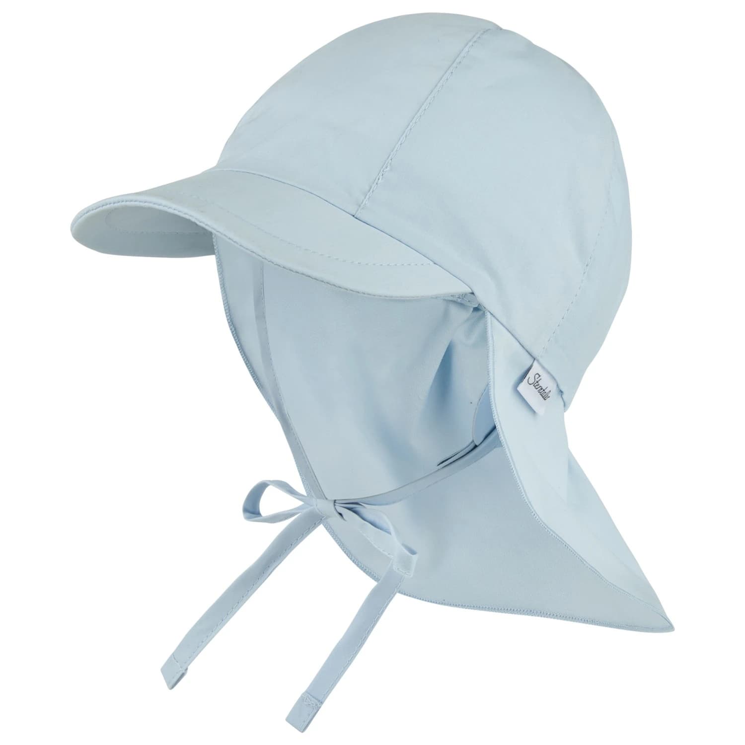 Детска шапка с козирка Sterntaler Kids' Peaked Cap with Neck Flap Cap - Hellblau