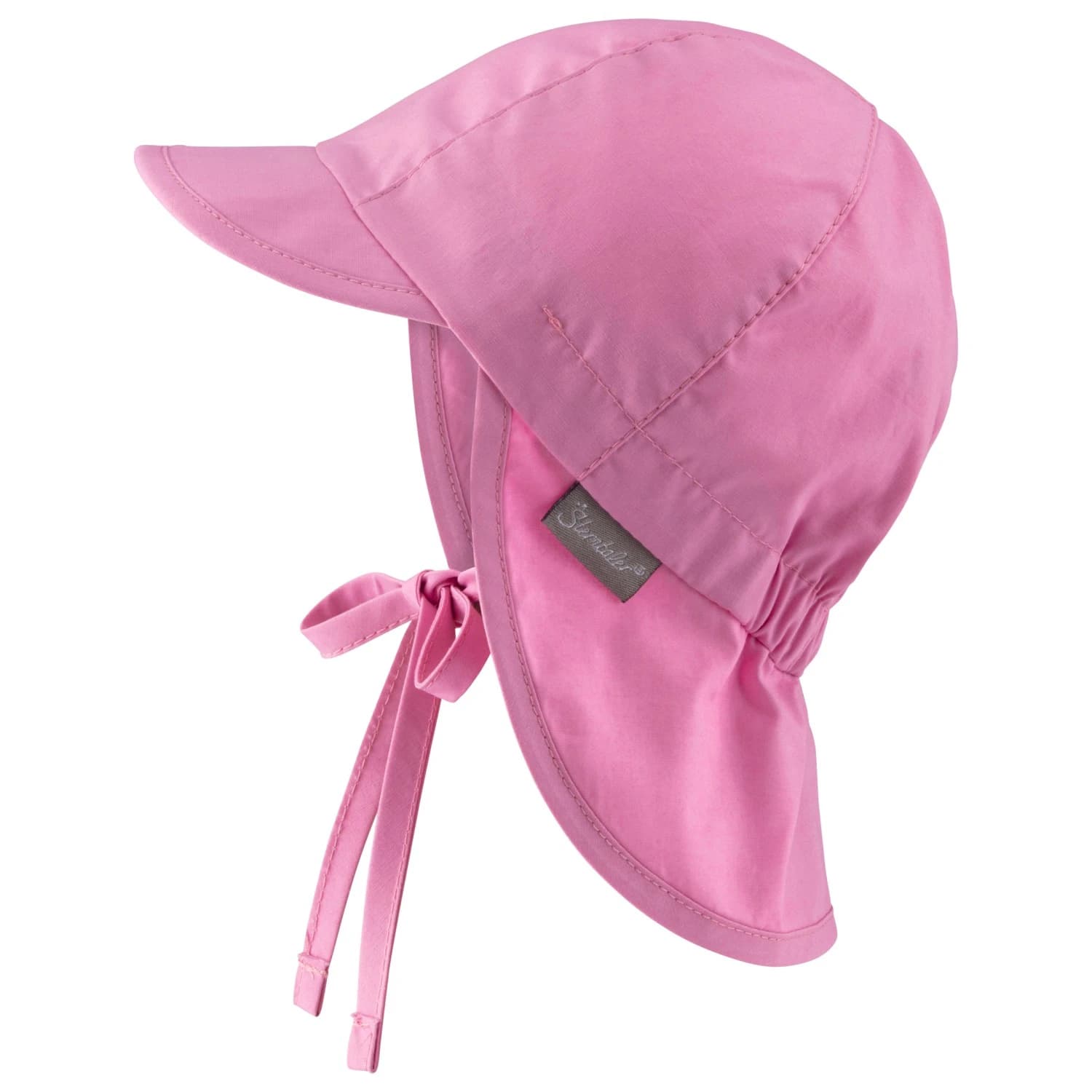 Детска шапка с козирка Sterntaler Kids' Peaked Cap with Neck Flap Basic Cap - Perlrosa