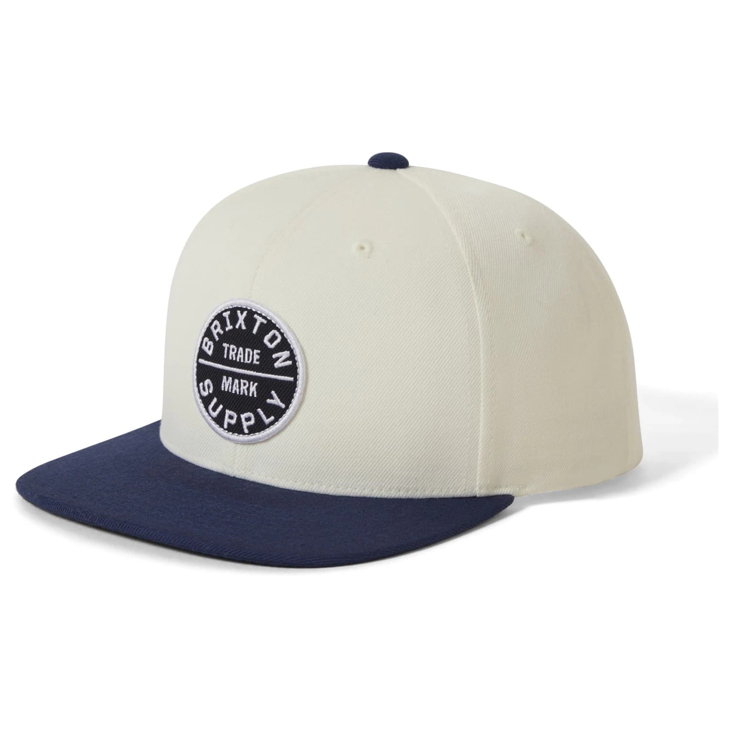 Мъжка шапка с козирка Brixton Oath III Snapback Cap - Off White / Midnight Blue