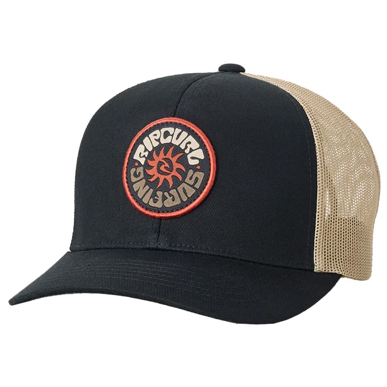 Мъжка шапка с козирка Rip curl Custom Curve Trucker Cap - Black / Khaki