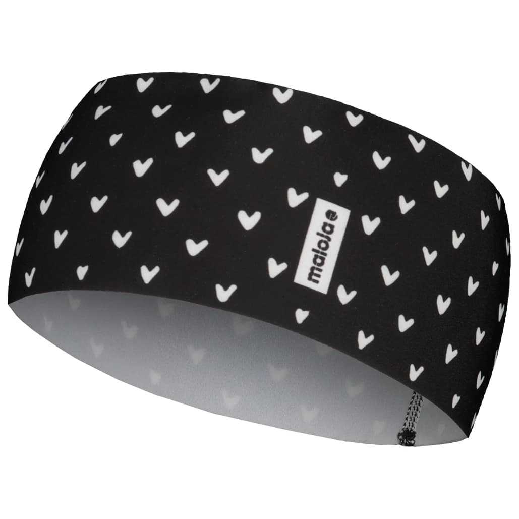 Лента за глава Maloja SaalachM. Headband - Deep Black Hearts