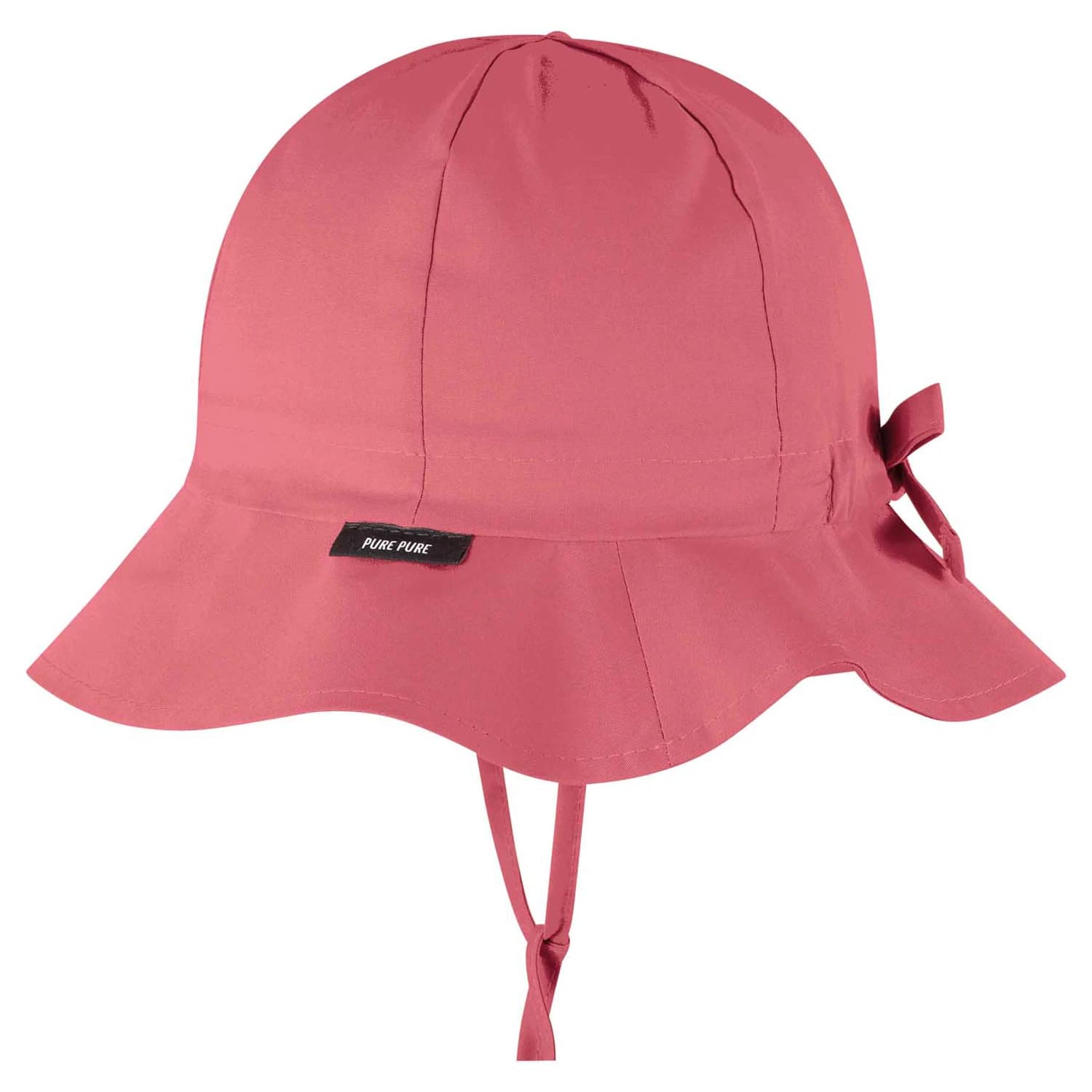 Детска шапка Pure pure Kid's Mini-Flapper UV Hat - Rouge
