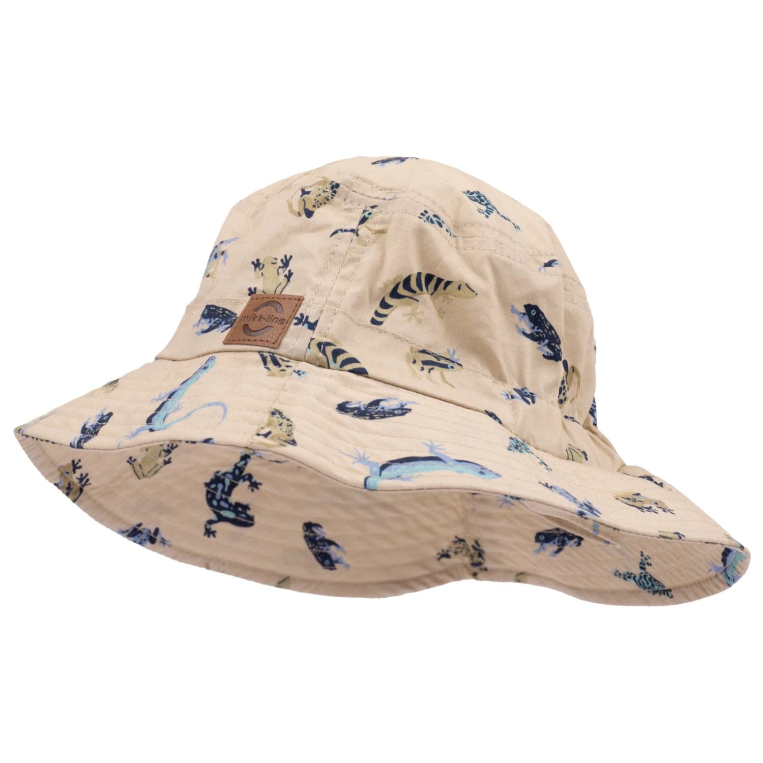 Детска шапка с козирка Mikk-Line Kid's Summer Bucket Hat AOP Cap - Lizard