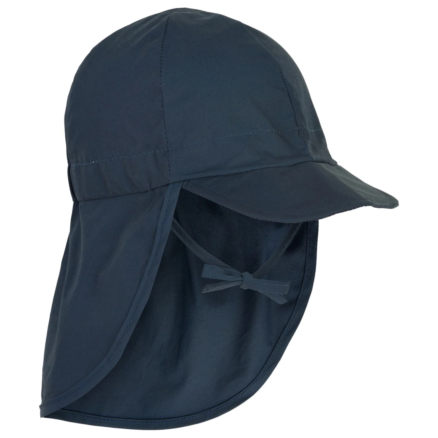 Детска шапка с козирка Mikk-Line Kid's Summercap Long Neck Solid Cap - Blue Nights