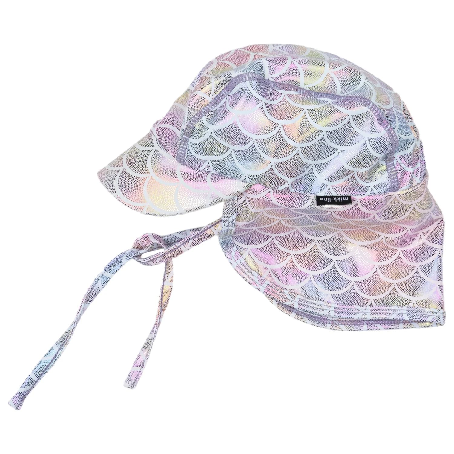 Детска шапка с козирка Mikk-line Kid's Swim Hat Print Recycled Cap - Lavender Aura