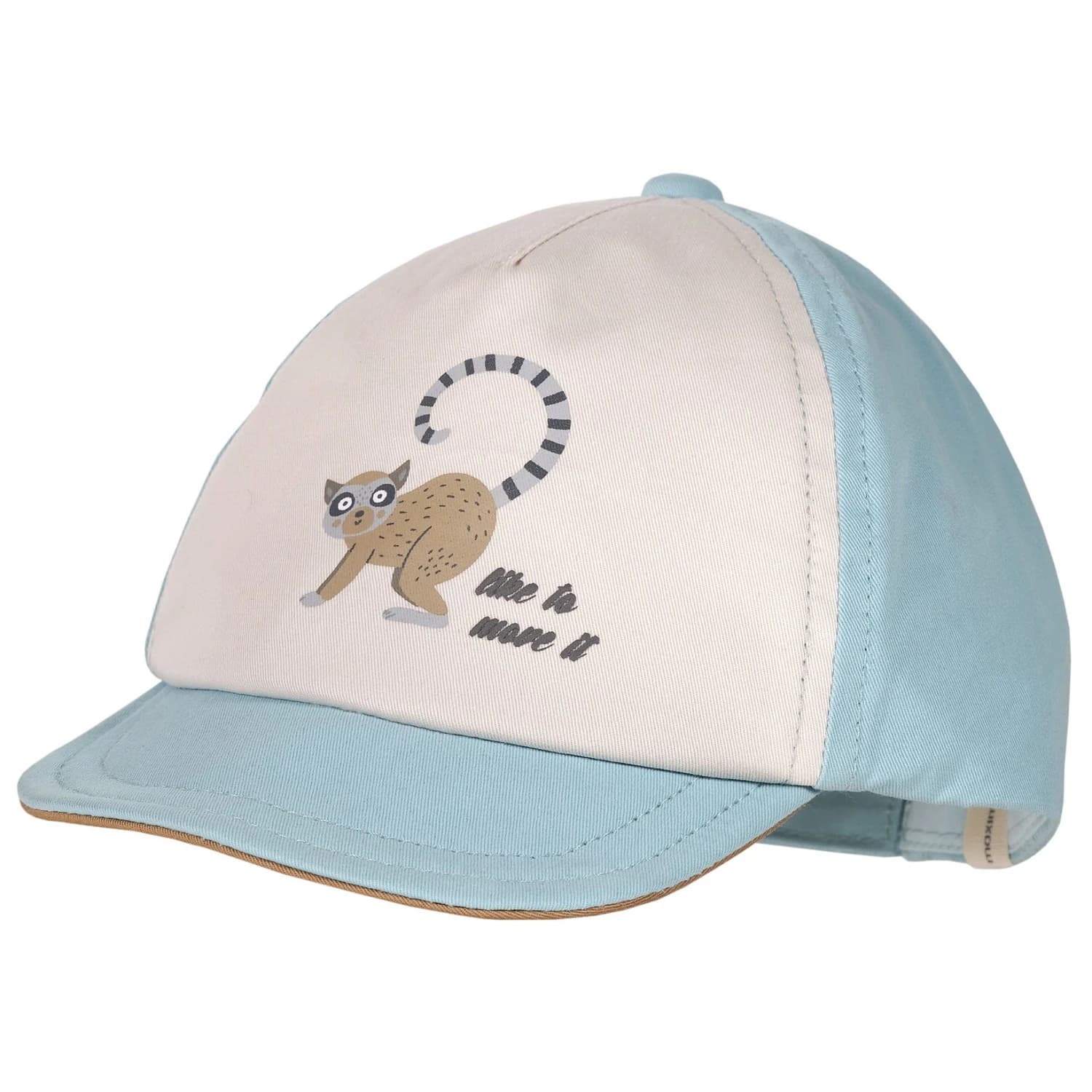 Шапка с козирка Maximo Baby Boy's Cap Lemur Flexdach mit Klettverschluß Cap - Cloud Blue