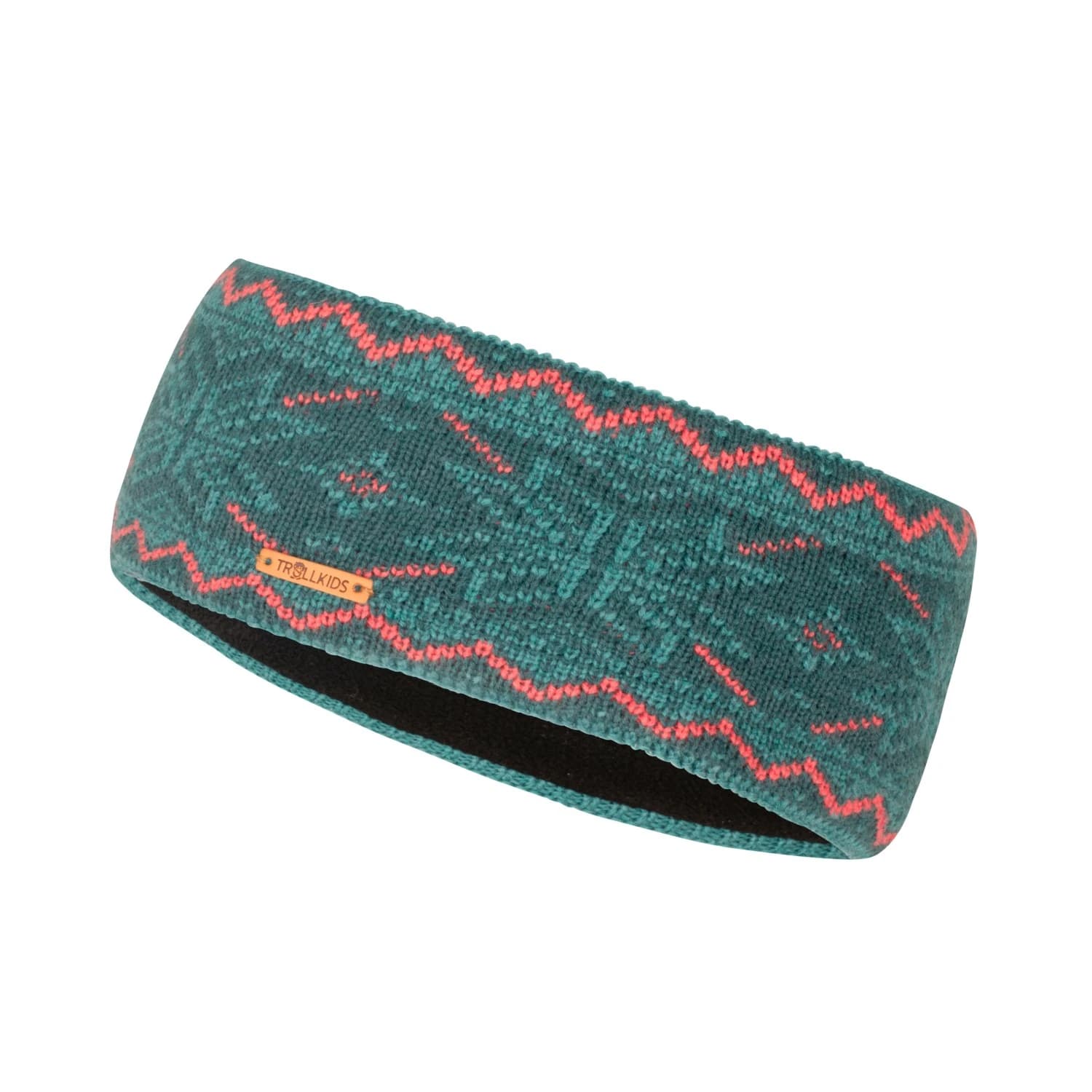 Детска лента за глава Trollkids Girl's Rauland Headband - Midnight Petrol / Dusty Teal / Coral Pink