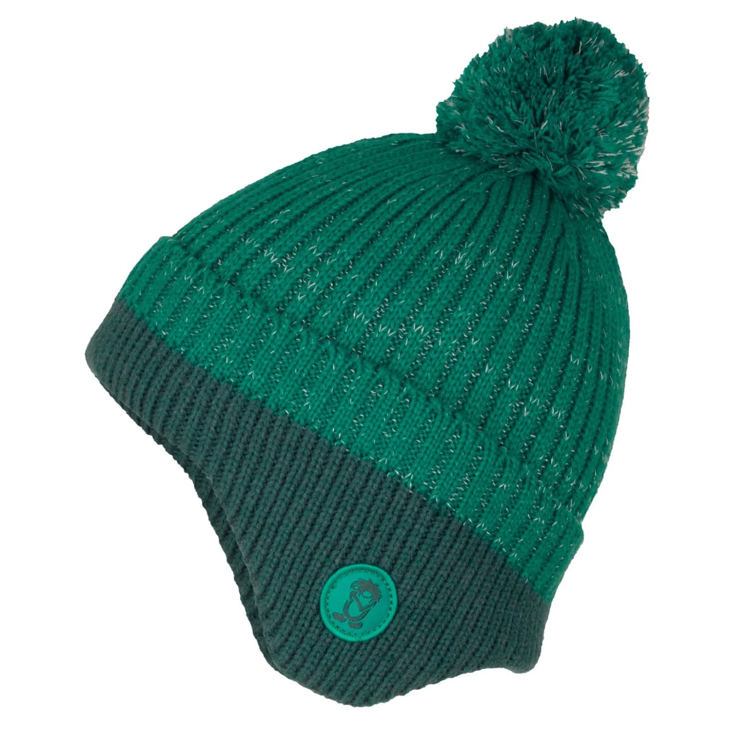 Детска зимна шапка (beanie) Trollkids Kid's Flekkefjord Reflective Cap Beanie - Dark Cyan