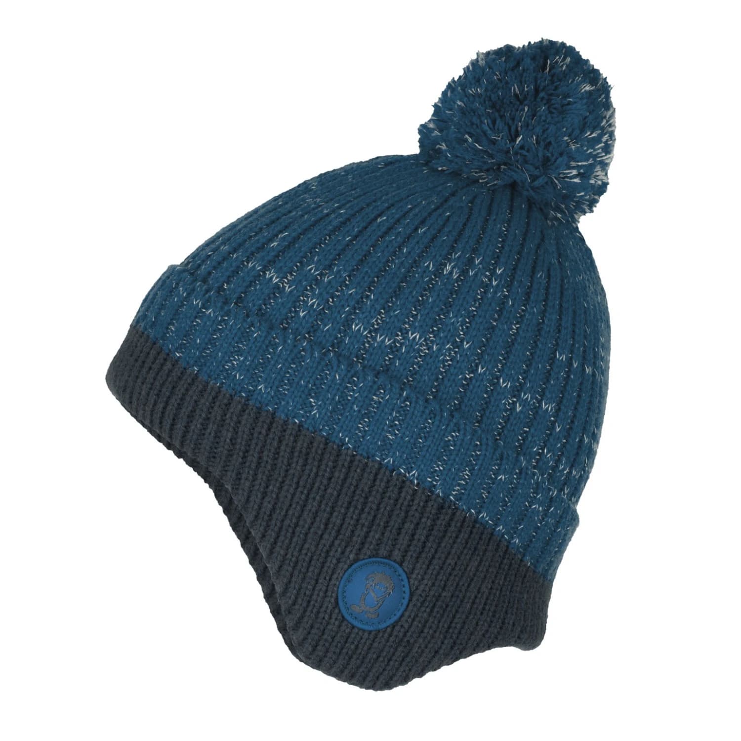 Детска зимна шапка (beanie) Trollkids Kid's Flekkefjord Reflective Cap Beanie - Nordic Blue