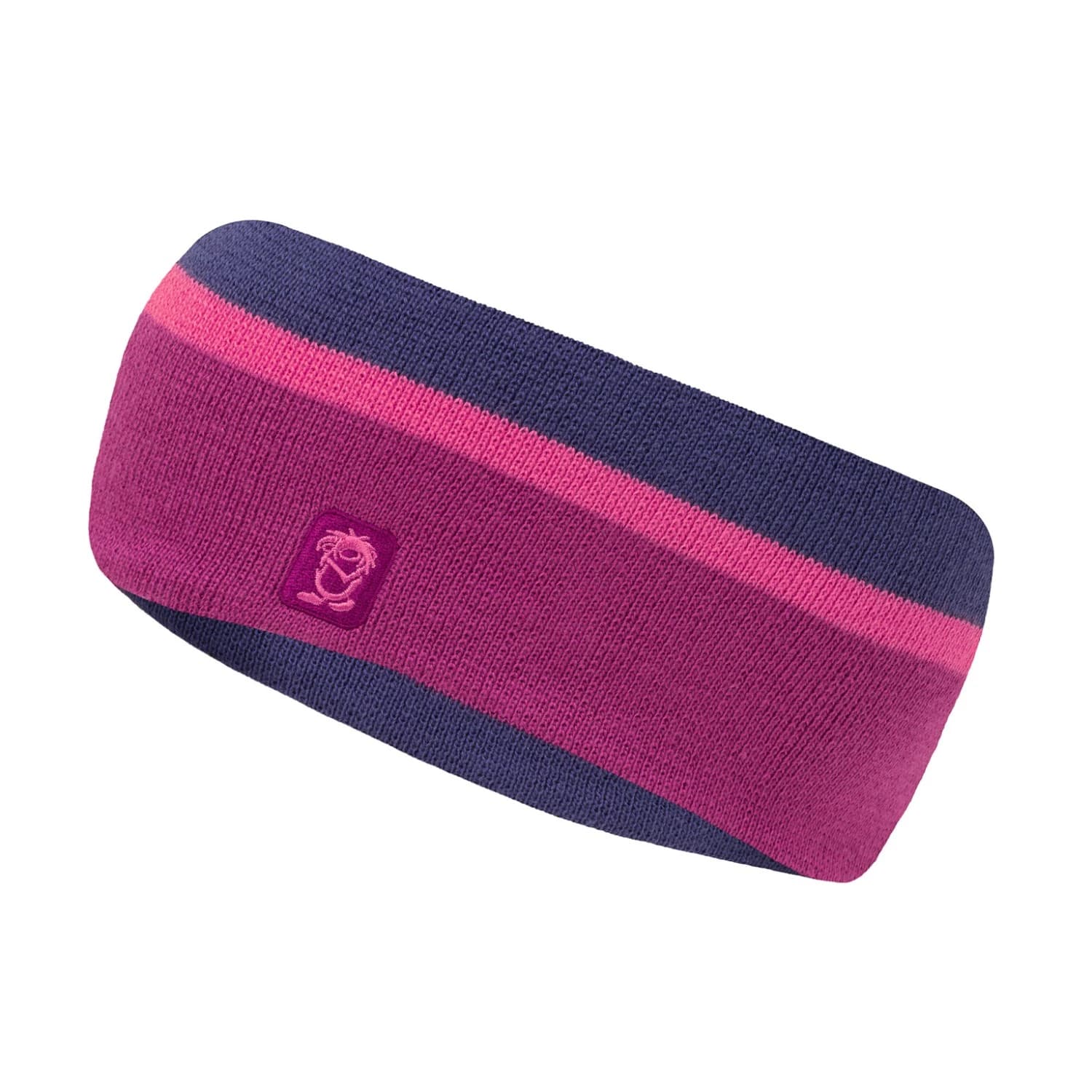 Детска лента за глава Trollkids Kid's Hafjell Headband - Bright Berry / Light Magenta / Dark Purple