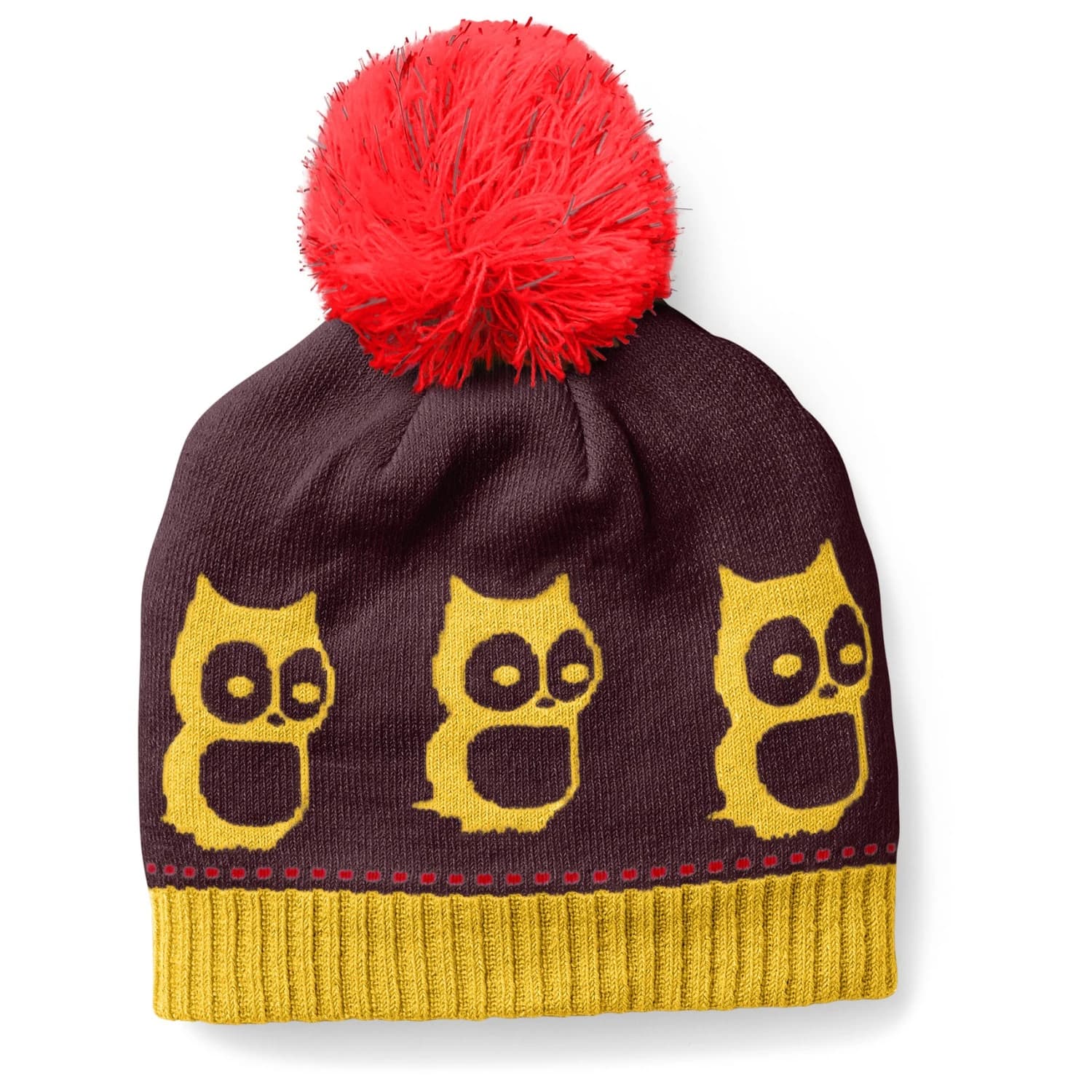 Детска зимна шапка (beanie) Namuk Kid's Logo Beanie - Mulberry / Corporate Yellow