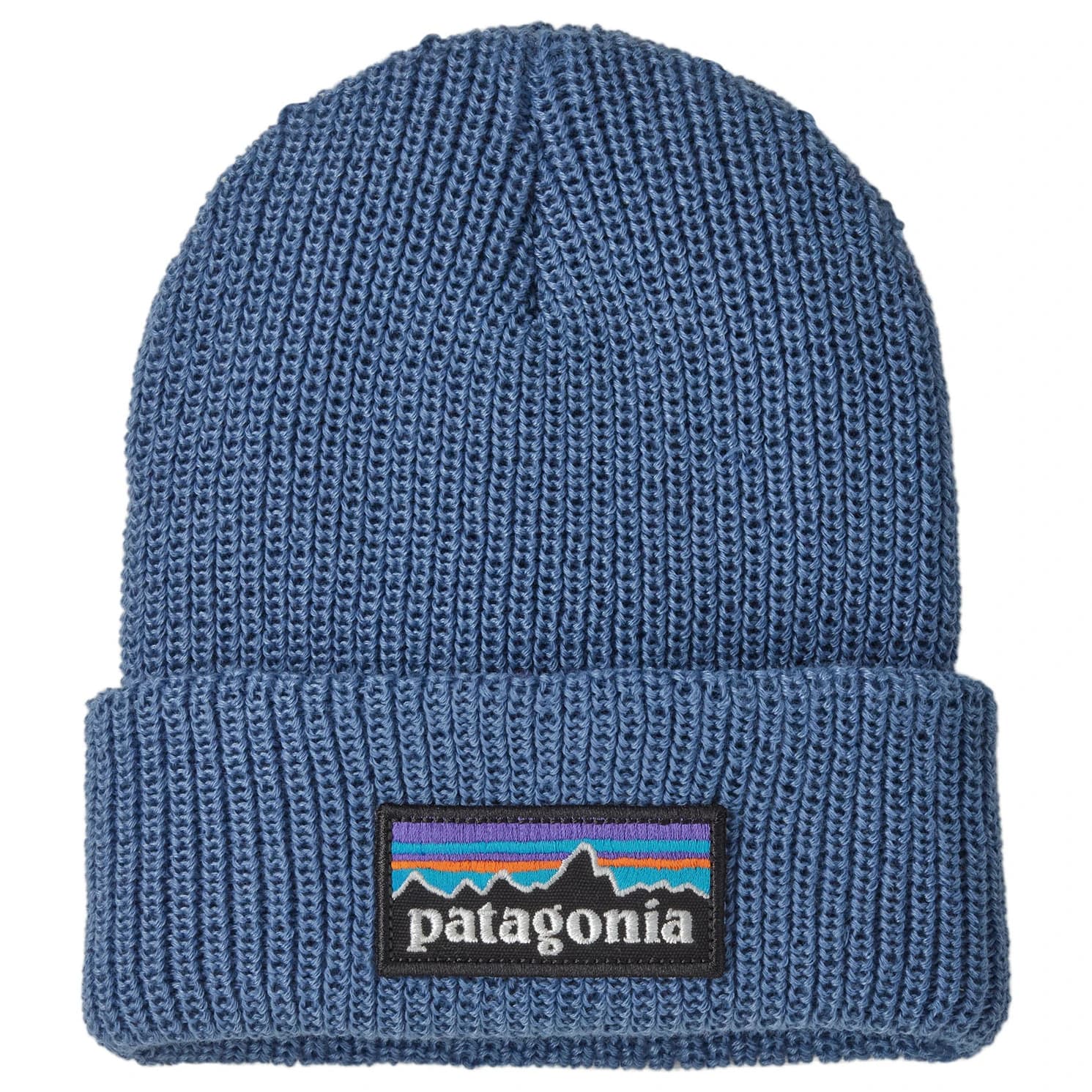 Детска зимна шапка (beanie) Patagonia Kid's Baby Logo Beanie - P-6 Logo: Barnacle Blue