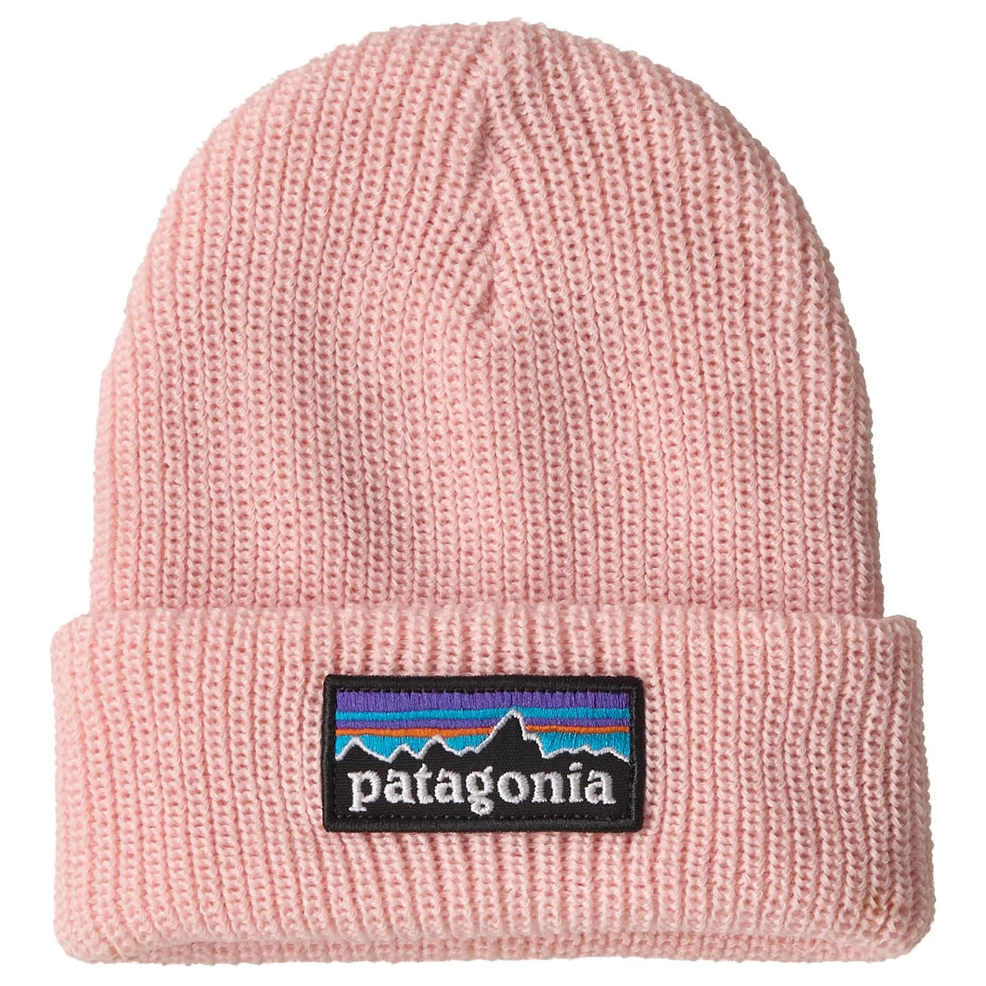 Детска зимна шапка (beanie) Patagonia Kid's Baby Logo Beanie - P-6 Logo: Sunlit Pink