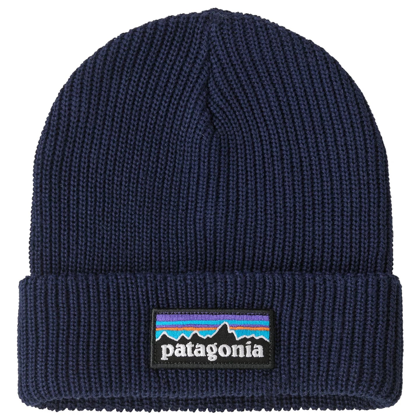 Детска зимна шапка (beanie) Patagonia Kid's Logo Beanie - P-6 Logo: New Navy
