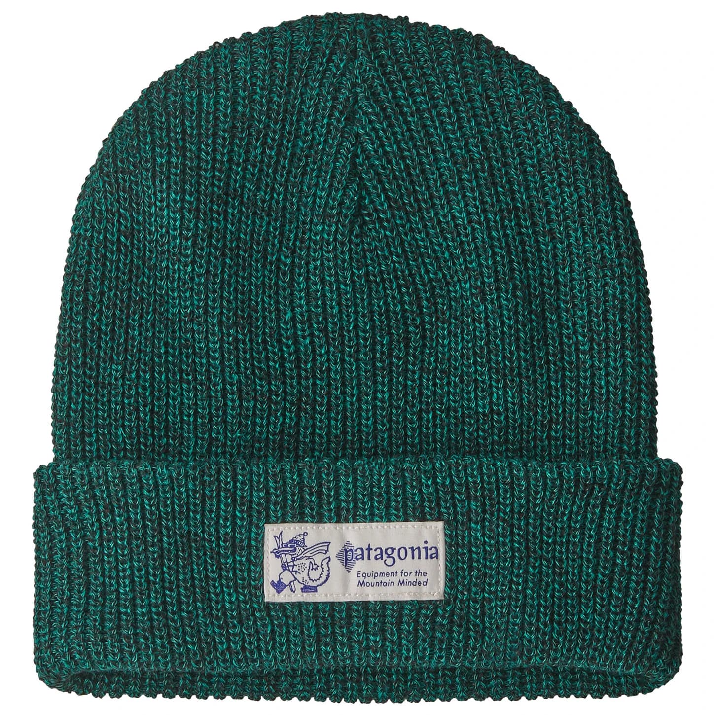 Детска зимна шапка (beanie) Patagonia Kid's Logo Beanie - P-6 Logo: Solo Teal