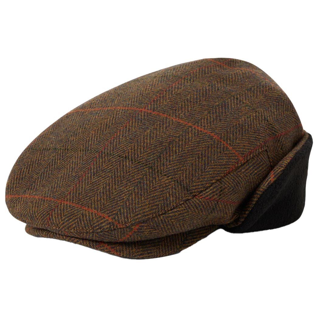 Шапка с козирка Brixton Hooligan Earflap Snap Cap - Bronze / Black / Red