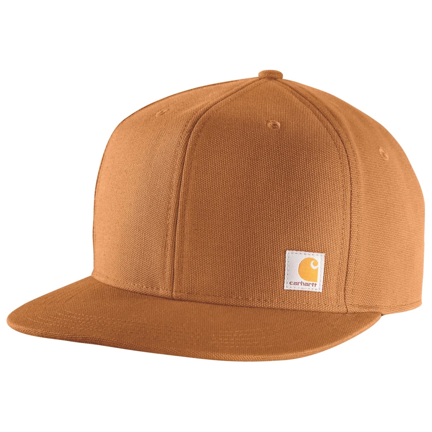 Мъжка шапка с козирка Carhartt Firm Duck Flat Brim Cap Beanie - Carhartt Brown
