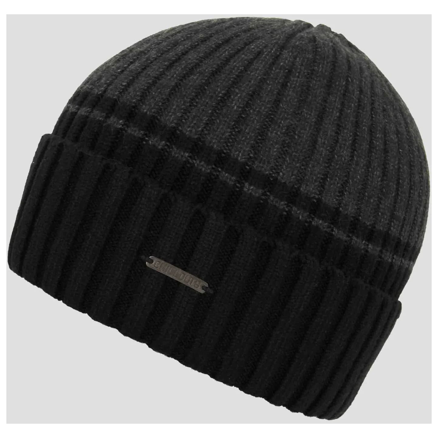 Мъжка зимна шапка (beanie) Chillouts Malik Hat Beanie - Dark Grey / Black