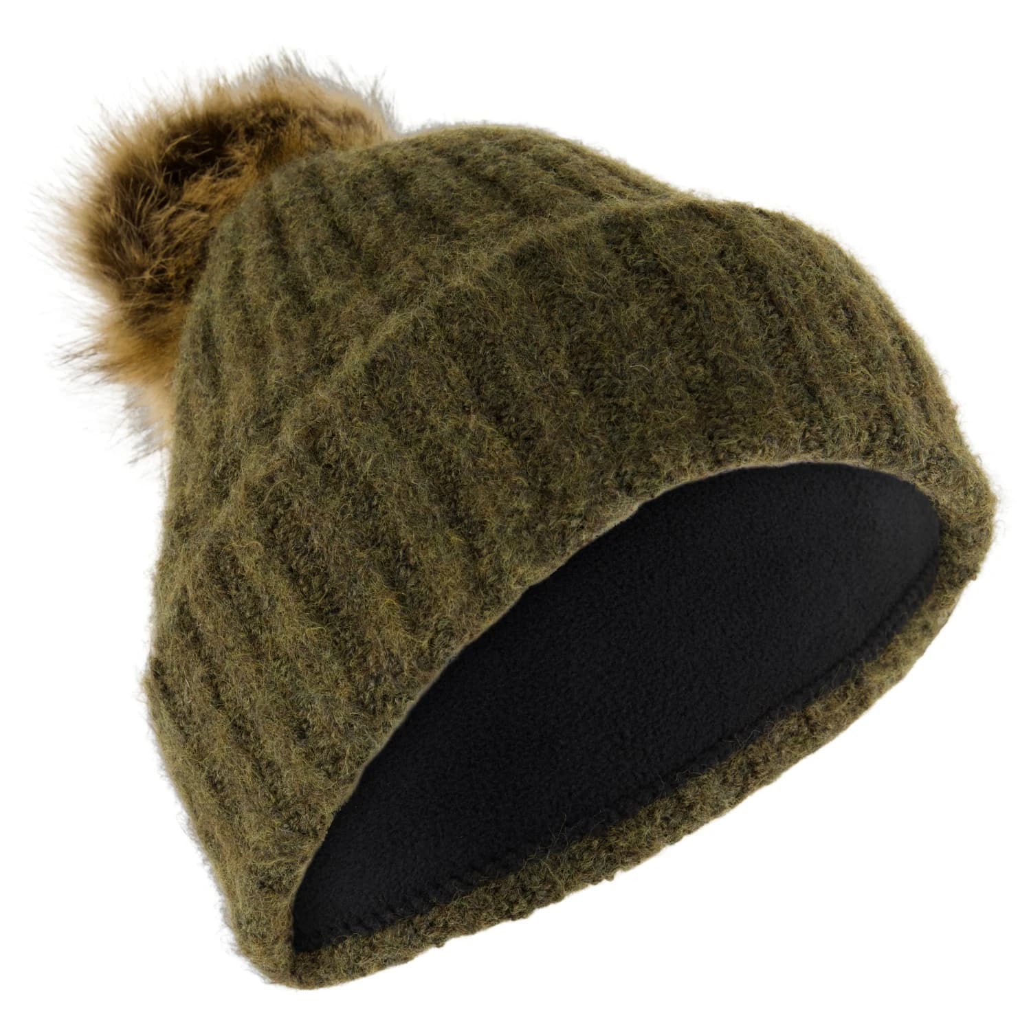 Дамска зимна шапка (beanie) P.A.C. Women's Jona Pompom Beanie - Olive