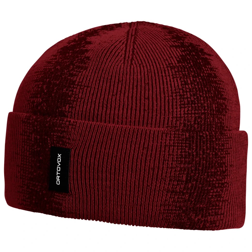 Зимна шапка (beanie) Ortovox Nicholson Rib Beanie - Red Malbec