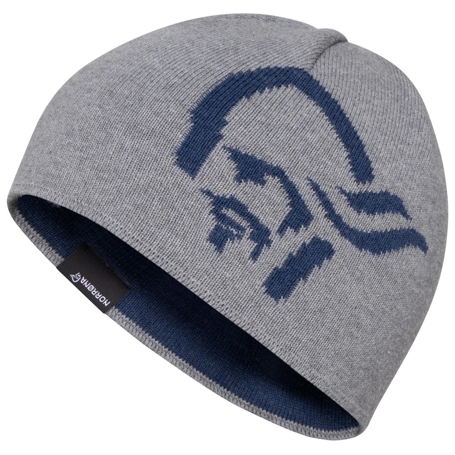 Зимна шапка (beanie) Norrøna /29 Mid Cotton Logo Beanie - Grey Melange