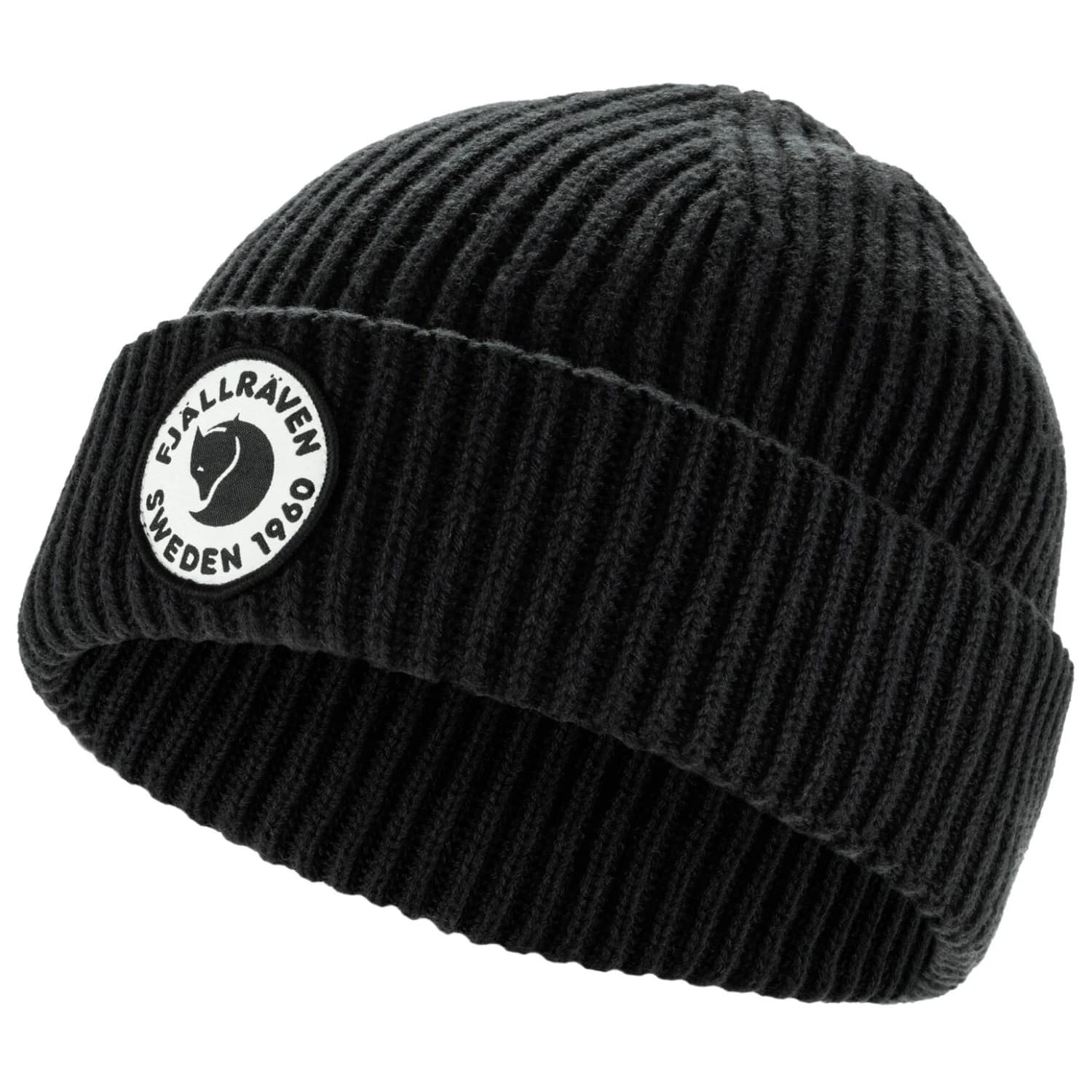 Зимна шапка (beanie) Fjällräven 1960 Lite Logo Hat Beanie - Black