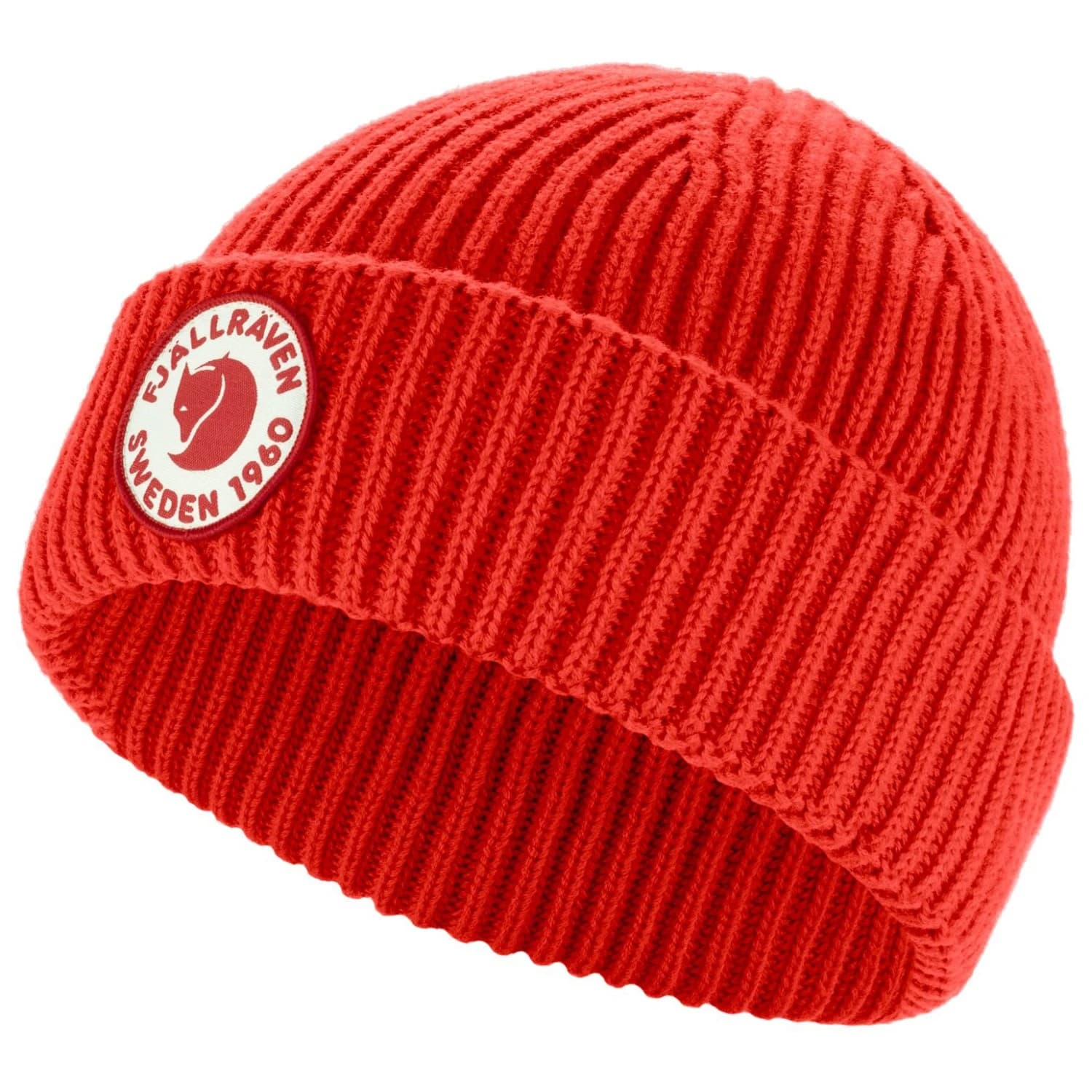 Зимна шапка (beanie) Fjällräven 1960 Lite Logo Hat Beanie - True Red