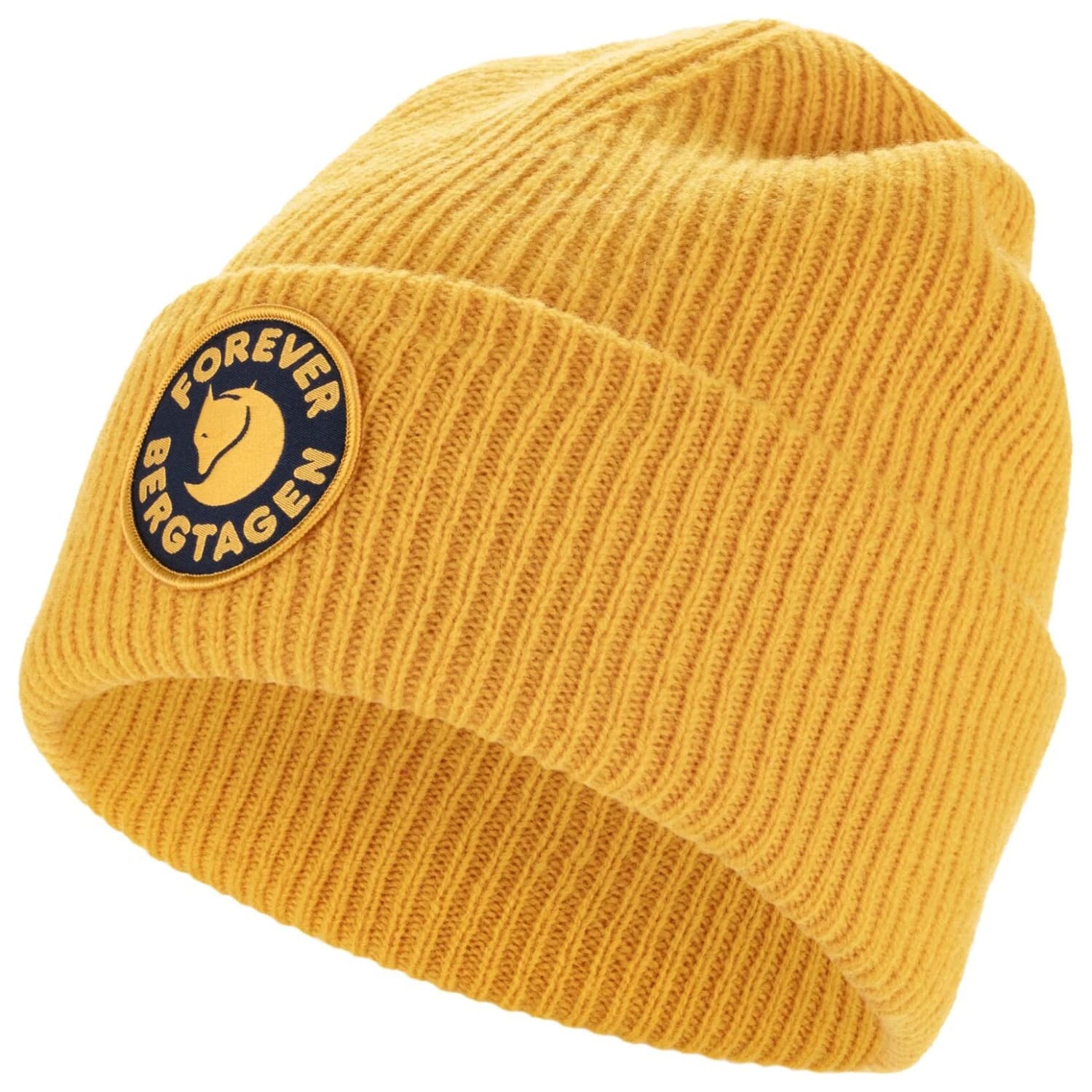 Зимна шапка (beanie) Fjällräven Bergtagen Forever Wool Beanie - Mustard Yellow