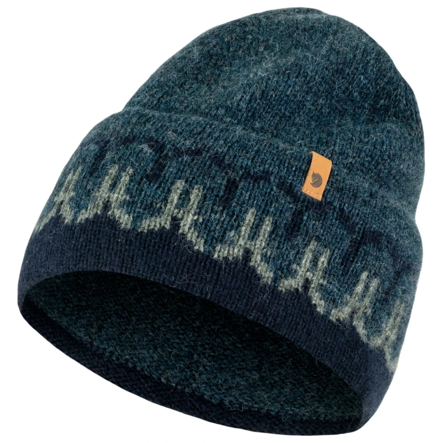 Зимна шапка (beanie) Fjällräven Övik Path Knit Beanie - Dark Navy / Navy