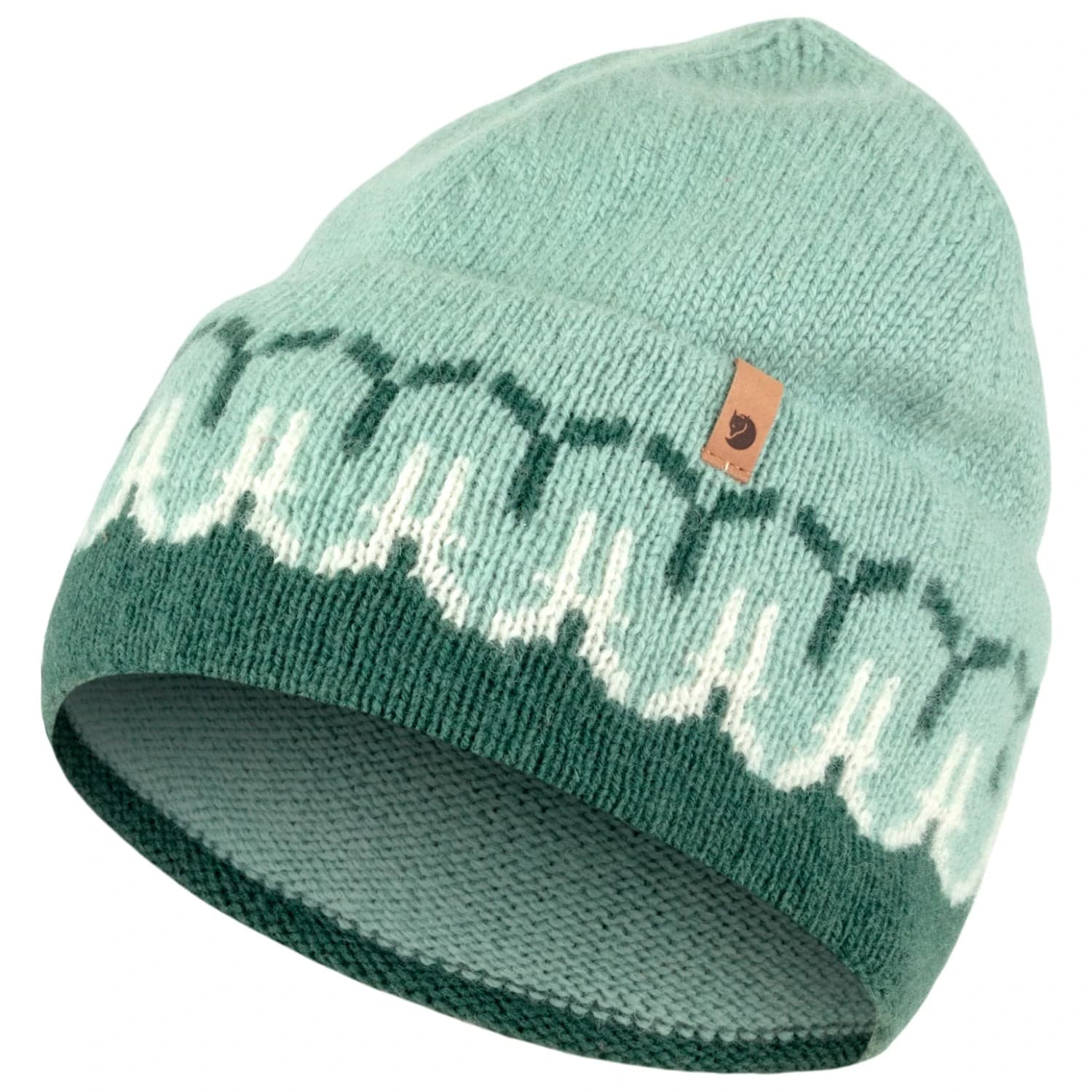 Зимна шапка (beanie) Fjällräven Övik Path Knit Beanie - Deep Patina / Misty Green