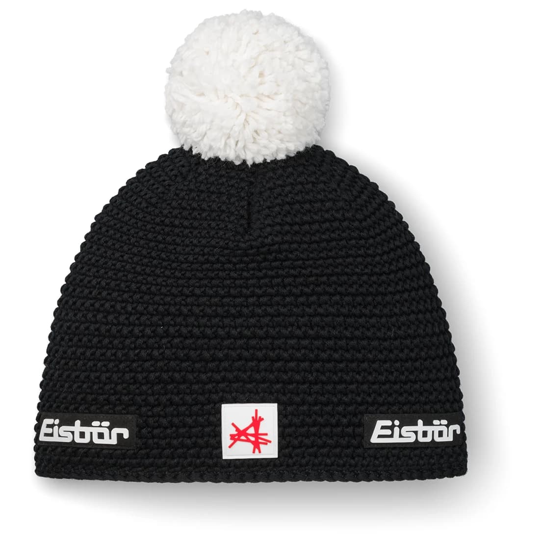 Зимна шапка (beanie) Eisbär Jamie Pompon Ski Austria Beanie - Schwarz / White