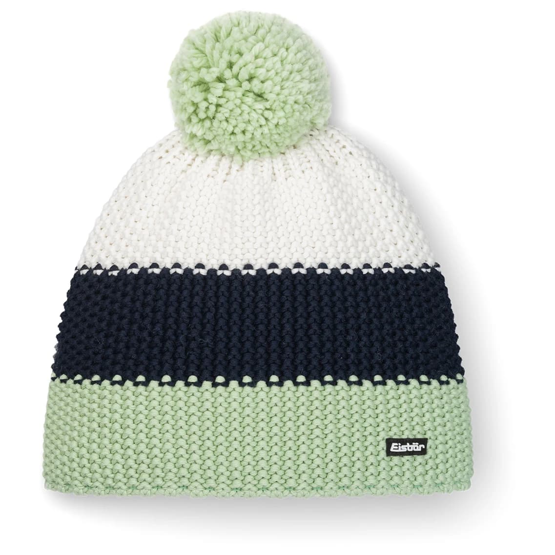 Зимна шапка (beanie) Eisbär Star Pompon Beanie - Arctic Basil / Nacht / White