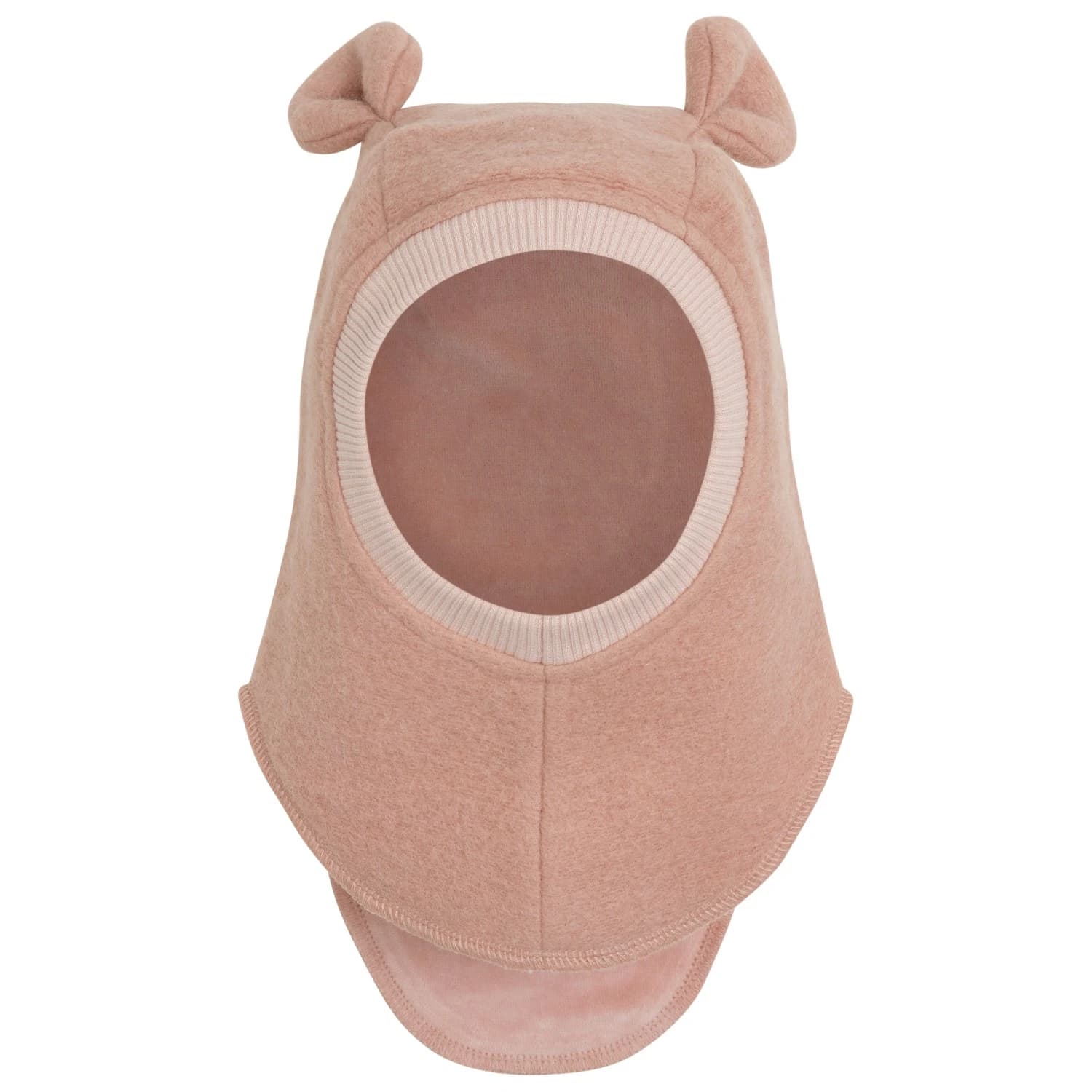 Детска зимна шапка (beanie) Huttelihut Kid's Balaclava Ears Wool Balaclava - Rose Melange