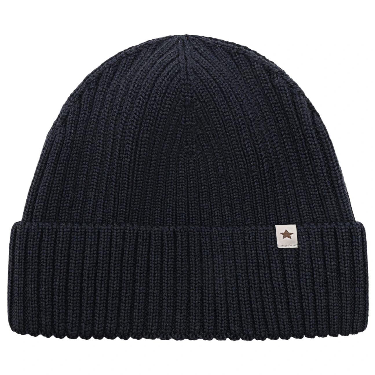 Детска зимна шапка (beanie) Huttelihut Kid's Beanie Wool Knit Merino Beanie - Dark Navy