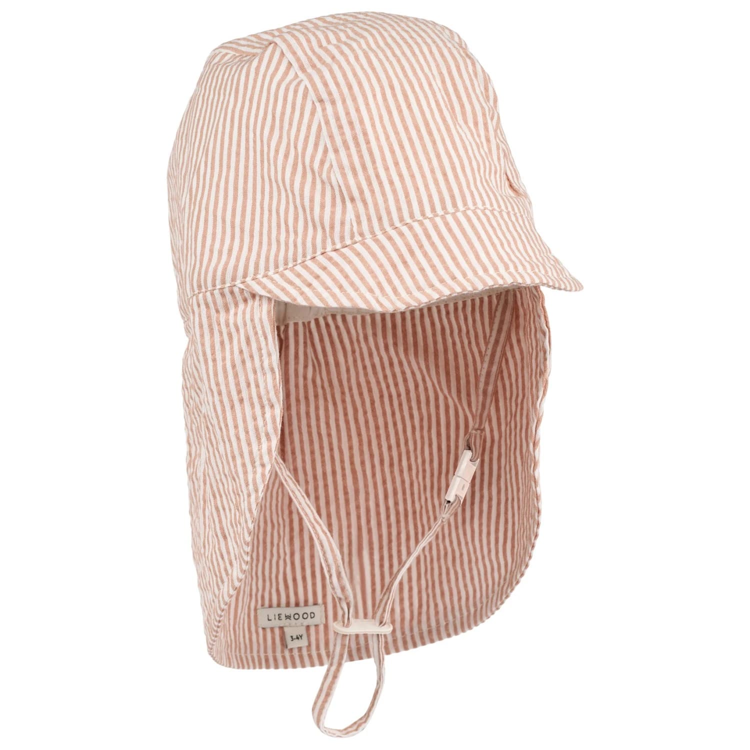 Детска шапка с козирка LIEWOOD Kid's Cecilia Sun Hat Cap - Y/D Stripe Pale Tuscany / Creme de la Creme