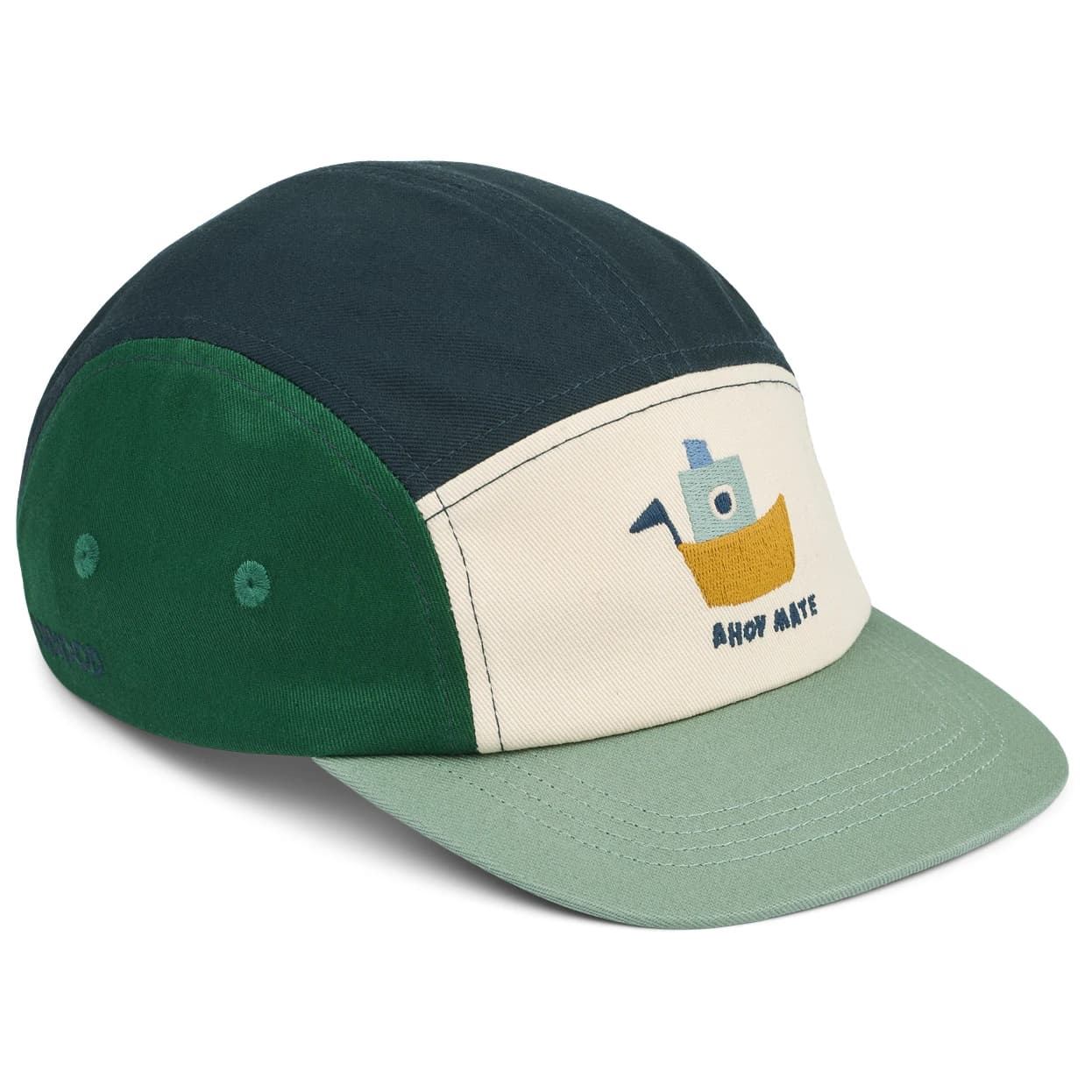 Детска шапка с козирка LIEWOOD Kid's Rory Printed Cap - Blue Fog Multi Mix