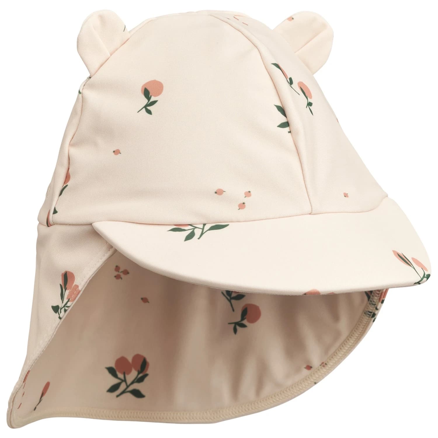 Детска шапка с козирка LIEWOOD Kid's Senia Sun Hat with Ears Cap - Peach / Sea Shell