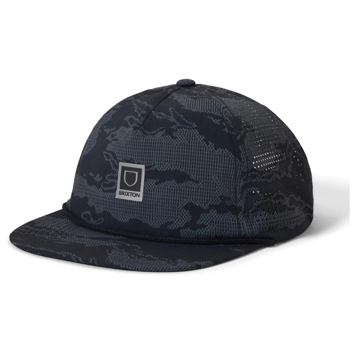 Шапка с козирка Brixton Journey Medium Profile Performance Snapback Cap - Black Tiger Camo