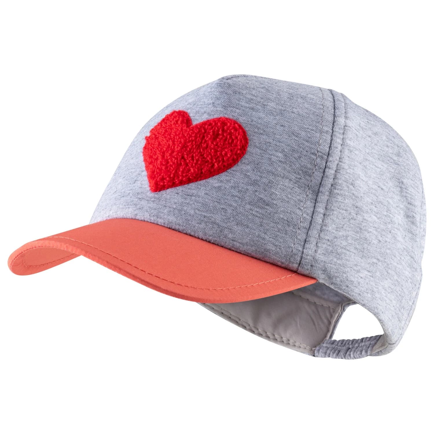 Детска шапка с козирка Sterntaler Kid's Baseball Cap - Heart Cap - Silber Melange