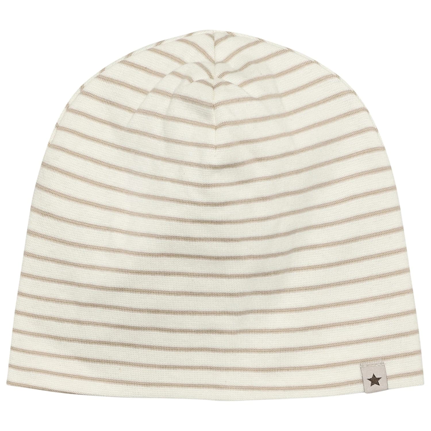 Детска зимна шапка (beanie) Huttelihut Kid's Beanie Stripe Rib Beanie - White Pepper